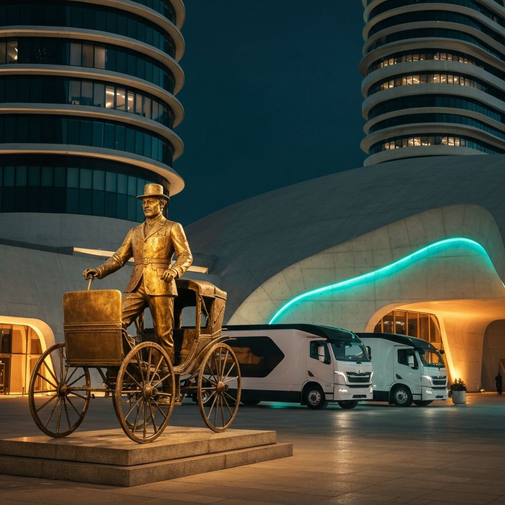 Alexander Winton heritage monument bridging past automotive pioneers to electric future